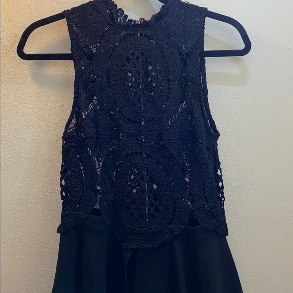 Blacks romper with skirt top